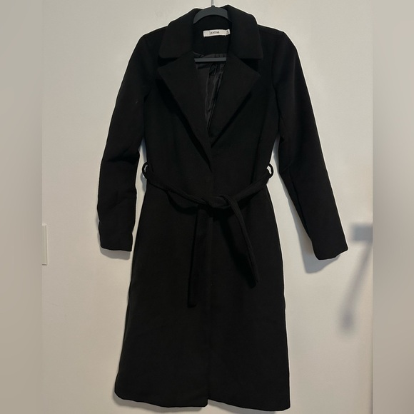 JustFab black peacoat - Picture 1 of 8